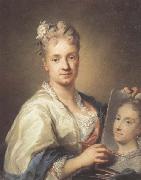 Rosalba carriera Self-portrait with a Portrait of Her Sister china oil painting reproduction